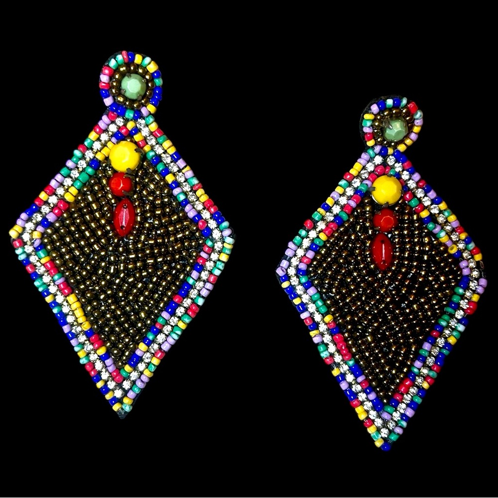 Africana Chandelier Drop Earrings